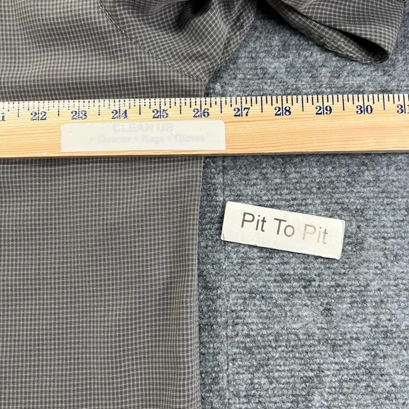 Tri-Mountain Airstream Shirt Mens XL Chelsea Gray Mini Check Embroidered Logo - Picture 8 of 11